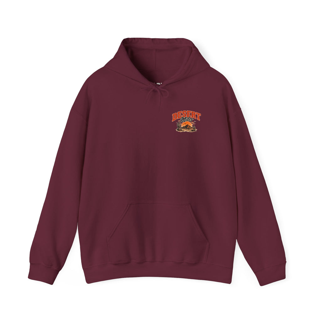 Desert Camp Graphic Hoodie – 'Desert' Sunset Cactus Pullover