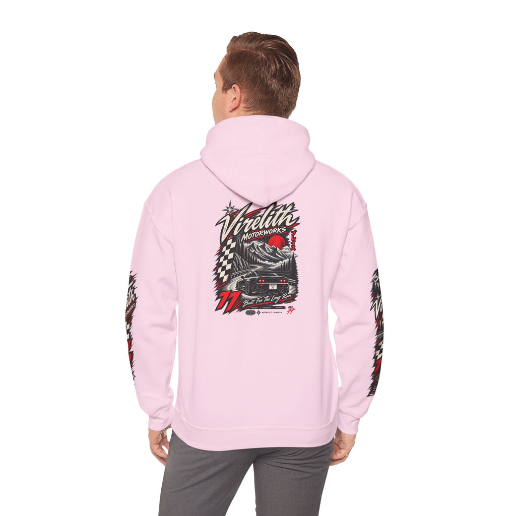 Virelith Motorsports Checkered Flag Hoodie | Racing Graphic Sweatshirt