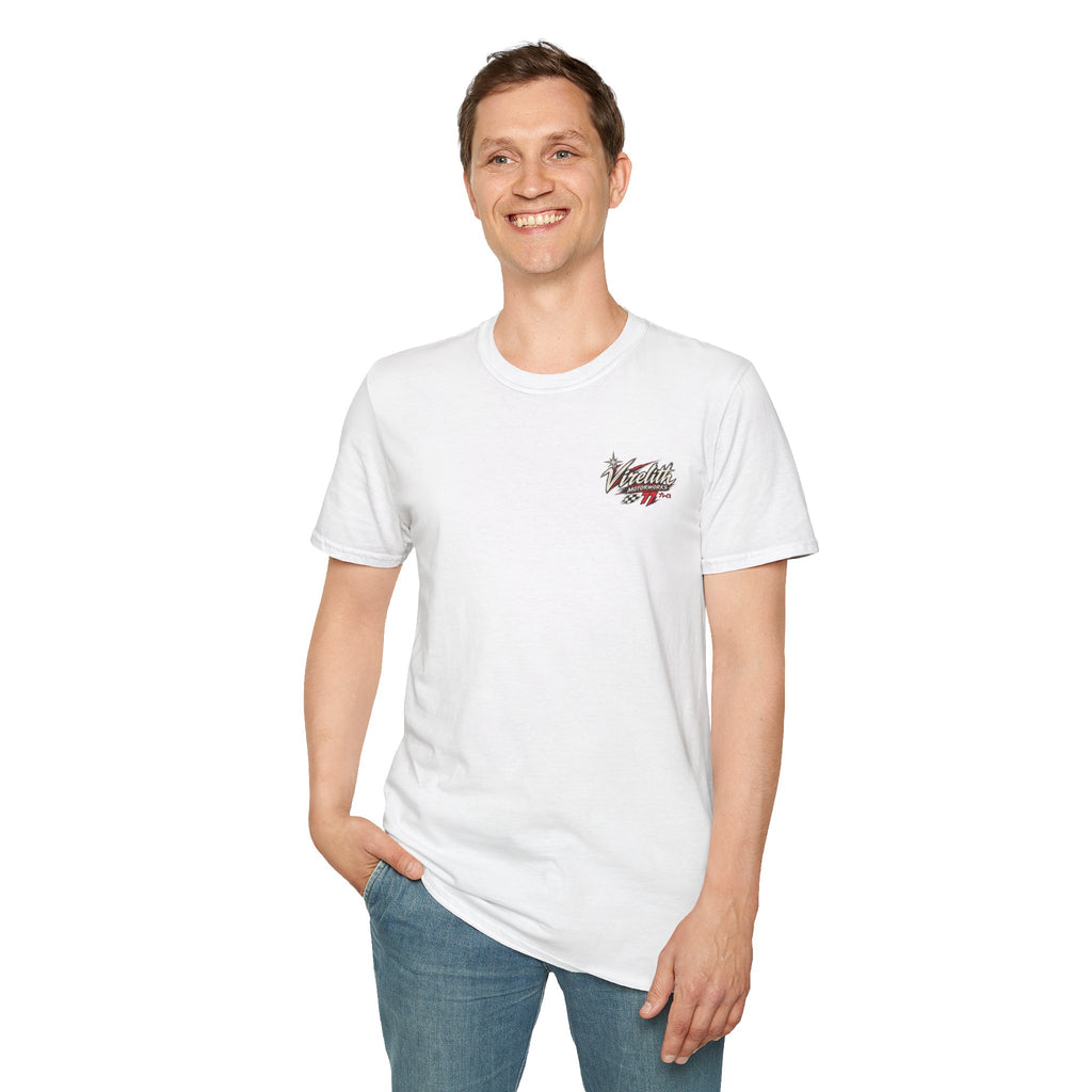 Venetta Retro Script T-Shirt | Vintage Chest Logo Graphic Tee