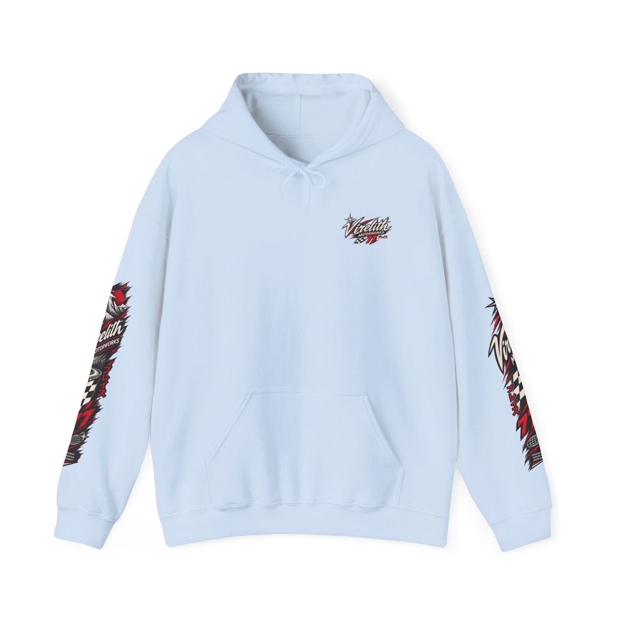 Virelith Motorsports Checkered Flag Hoodie | Racing Graphic Sweatshirt