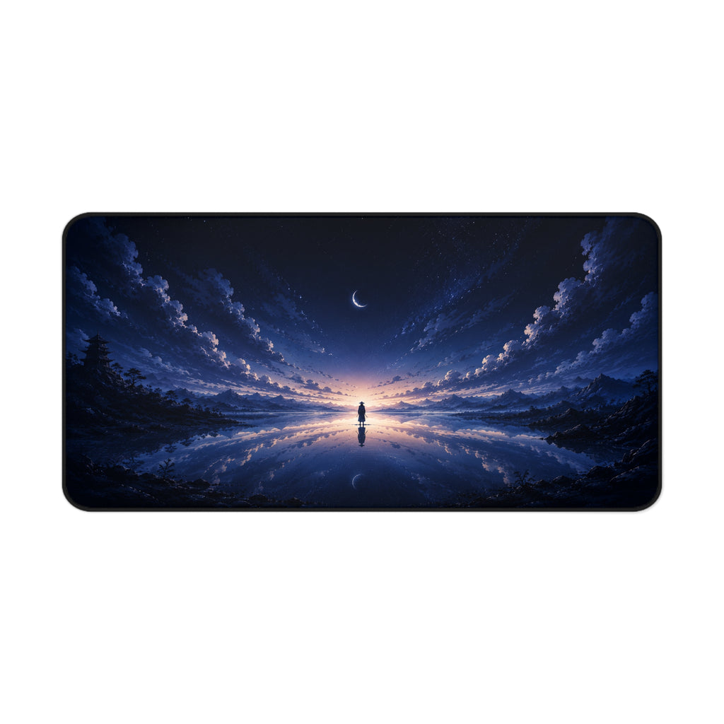Mystic Moonlit Horizon Desk Mat — Night Sky Gaming & Office Mouse Pad