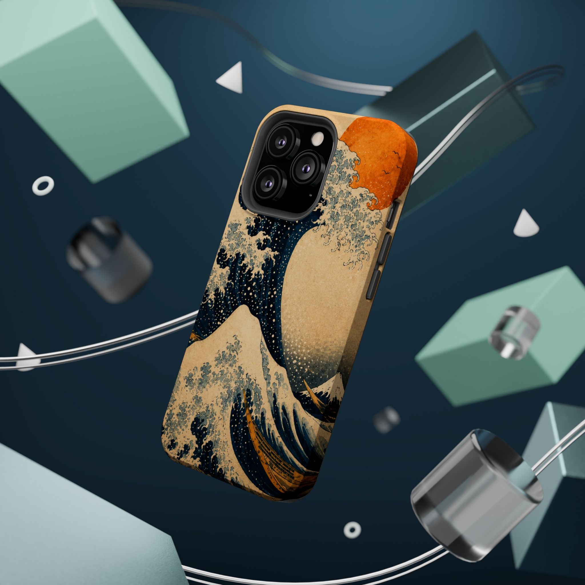 The Great Wave Phone Case — Magnetic Impact-Resistant iPhone Cover