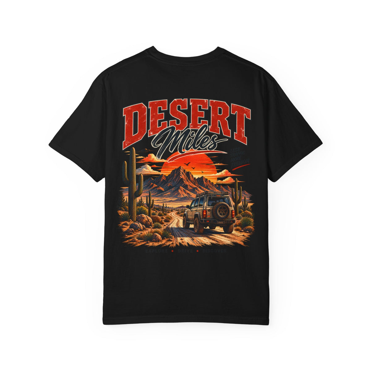 Desert Miles T-Shirt — Vintage Off-Road Scenic Graphic Tee