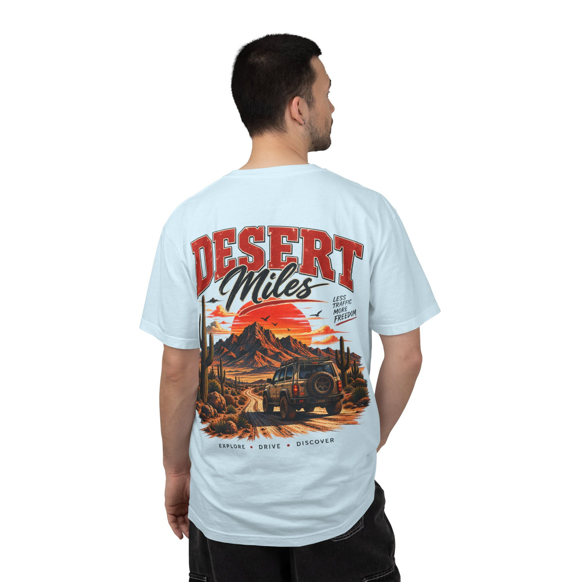 Desert Miles T-Shirt — Vintage Off-Road Scenic Graphic Tee
