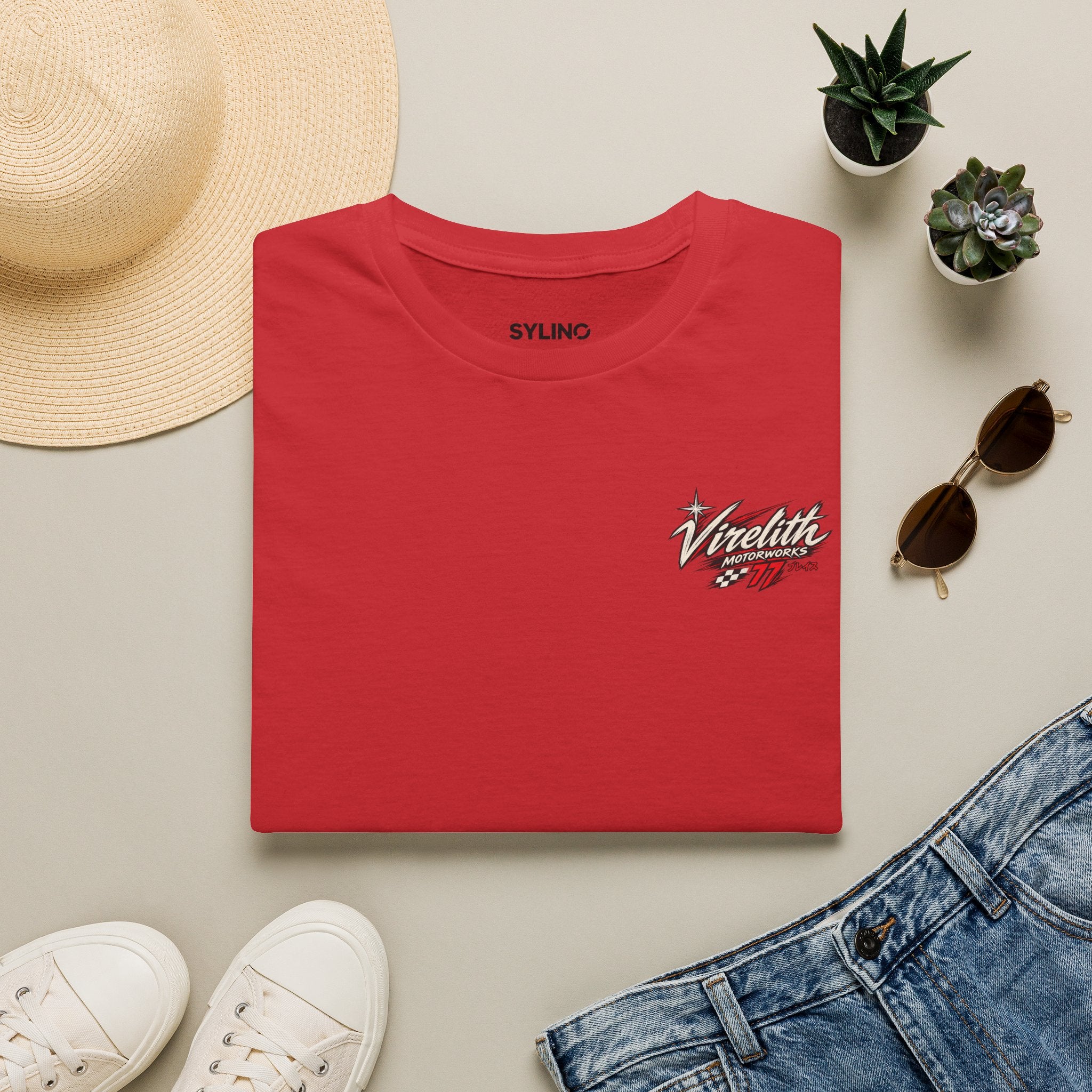 Venetta Retro Script T-Shirt | Vintage Chest Logo Graphic Tee