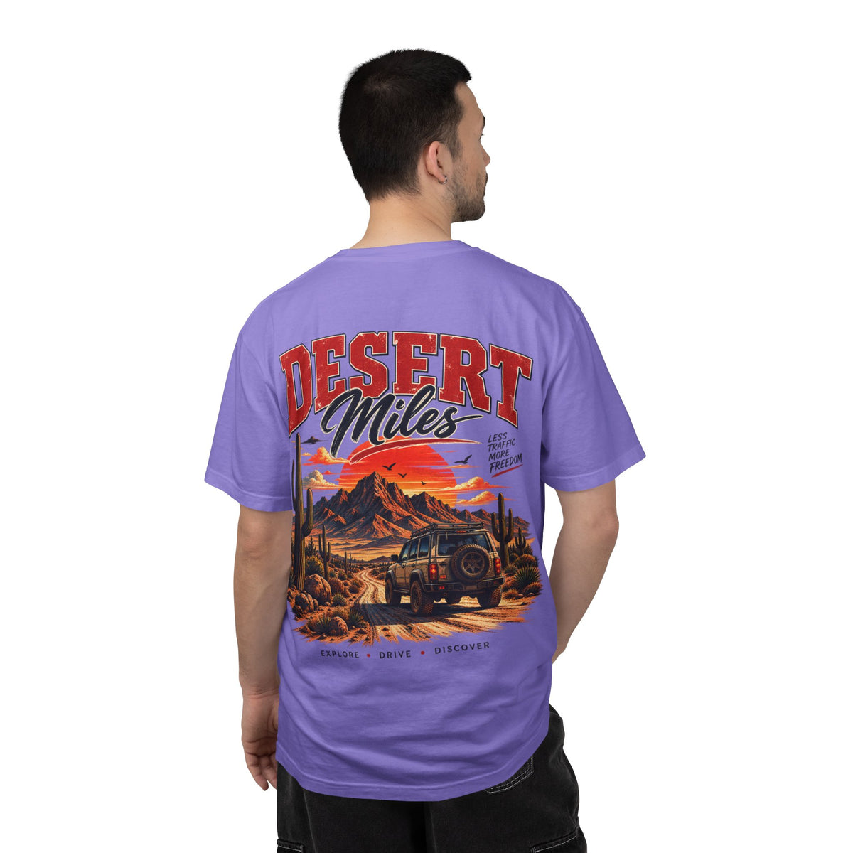 Desert Miles T-Shirt — Vintage Off-Road Scenic Graphic Tee