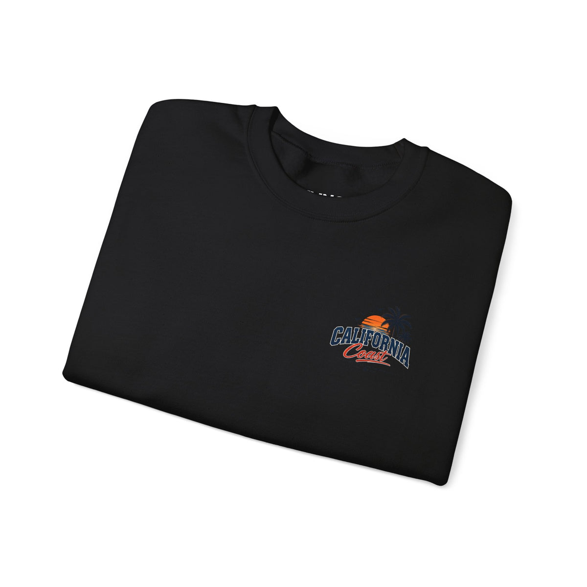 California Coast Crewneck Sweatshirt — Retro Palm Tree Graphic