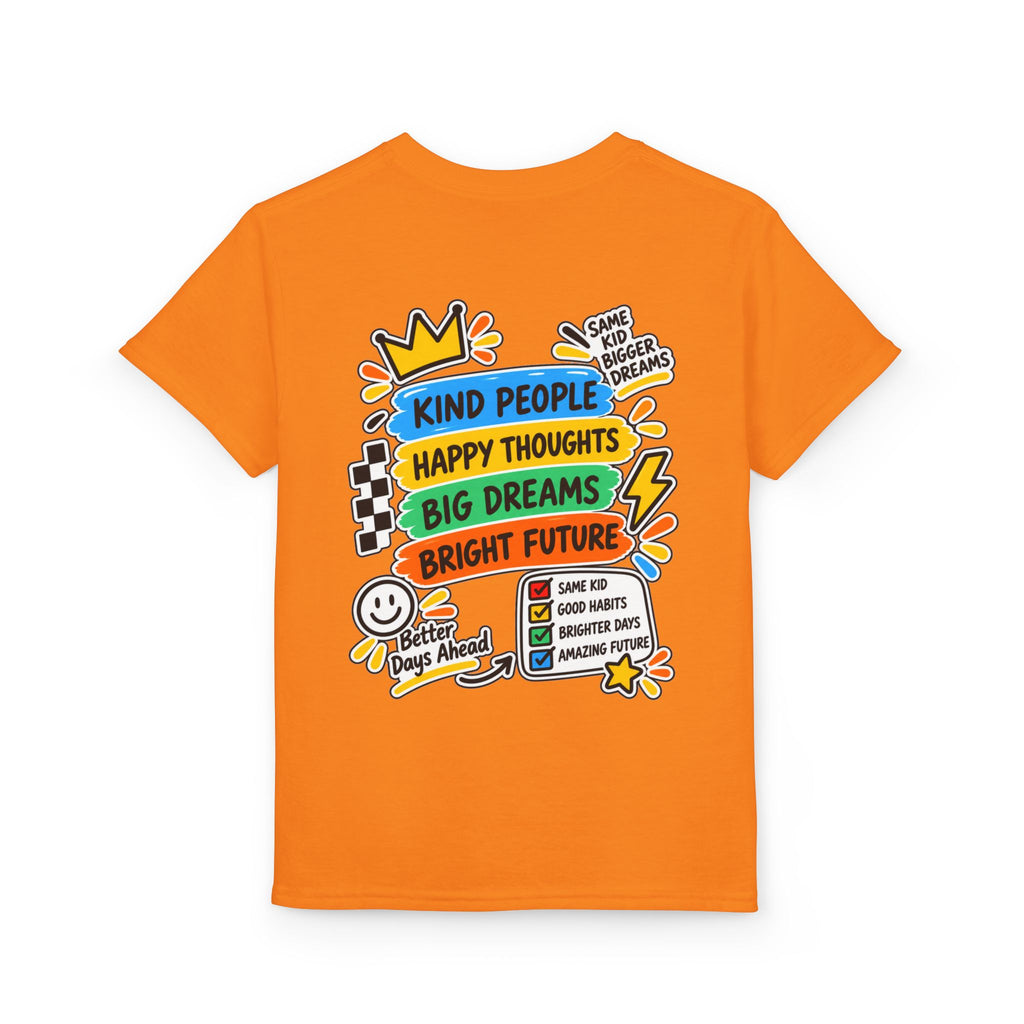 Youth T-Shirt — "Good Vibes Always" Colorful Positive Message Tee