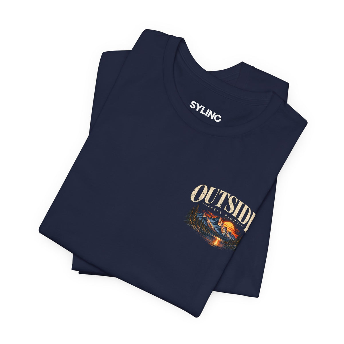 Outdoor Vibes Tee — Mountain Sunset Graphic T-Shirt