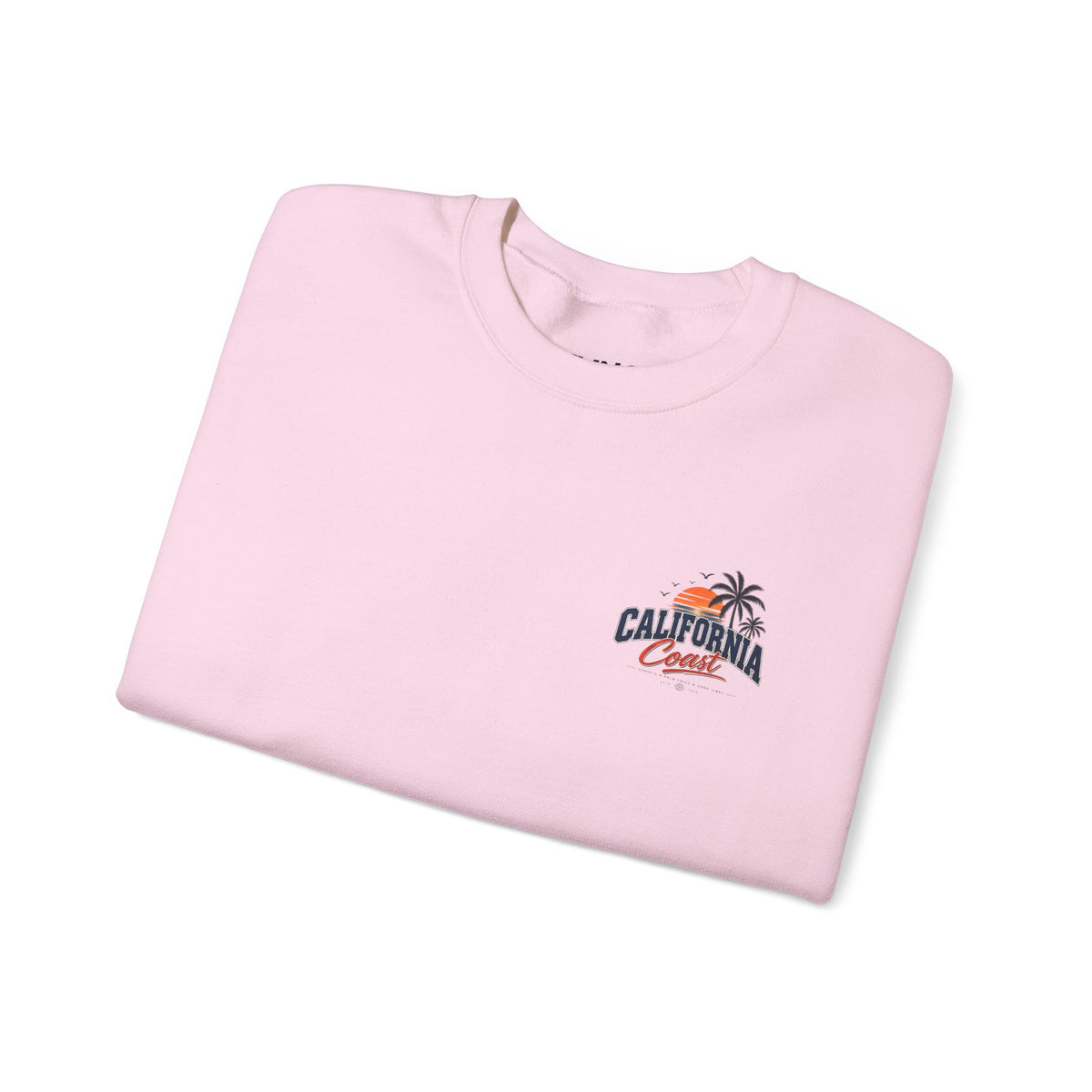 California Coast Crewneck Sweatshirt — Retro Palm Tree Graphic