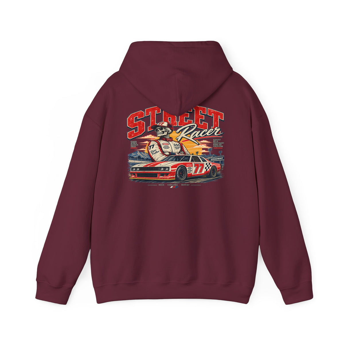 Vintage Skateboard Logo Hoodie - Retro Skate Crew Sweatshirt