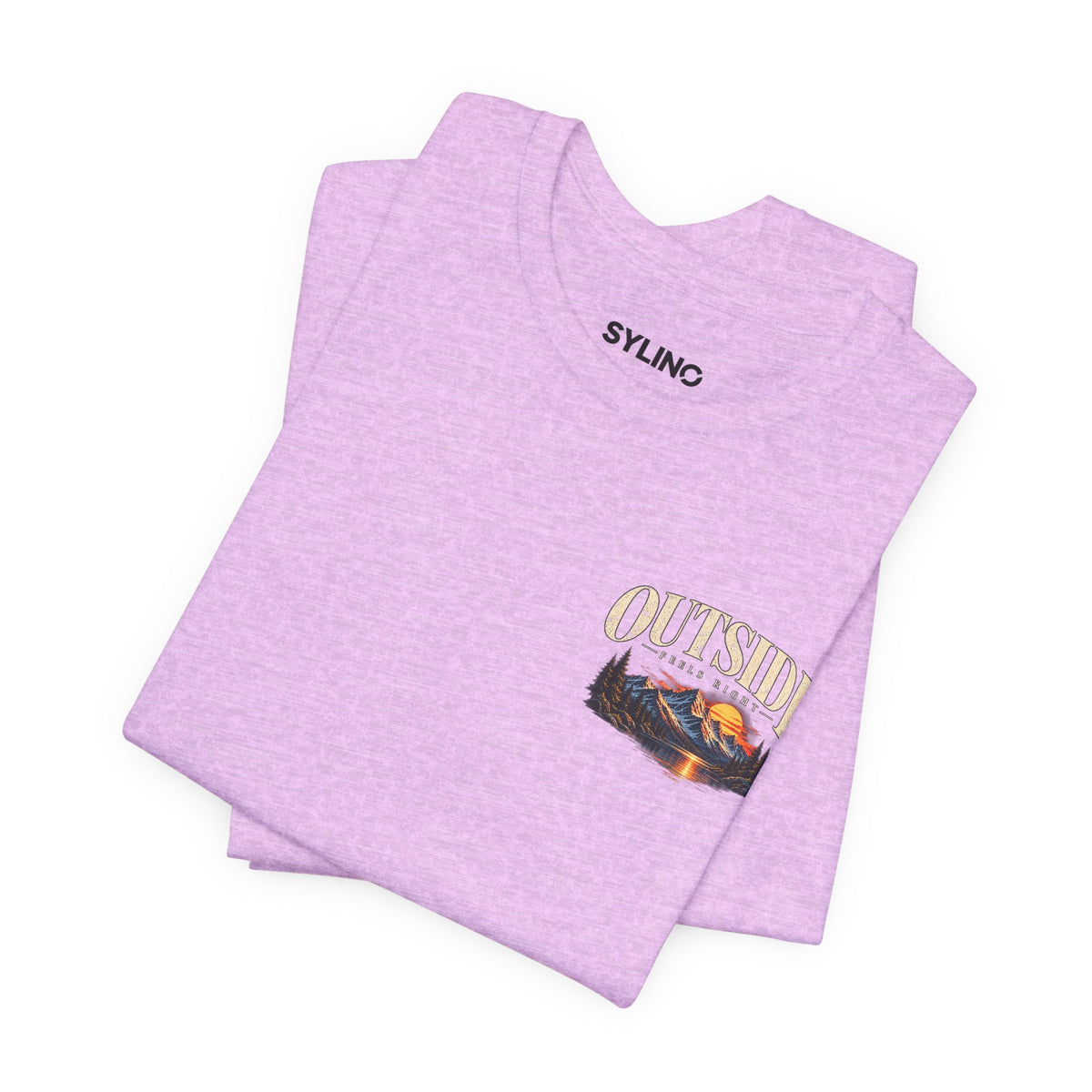 Outdoor Vibes Tee — Mountain Sunset Graphic T-Shirt