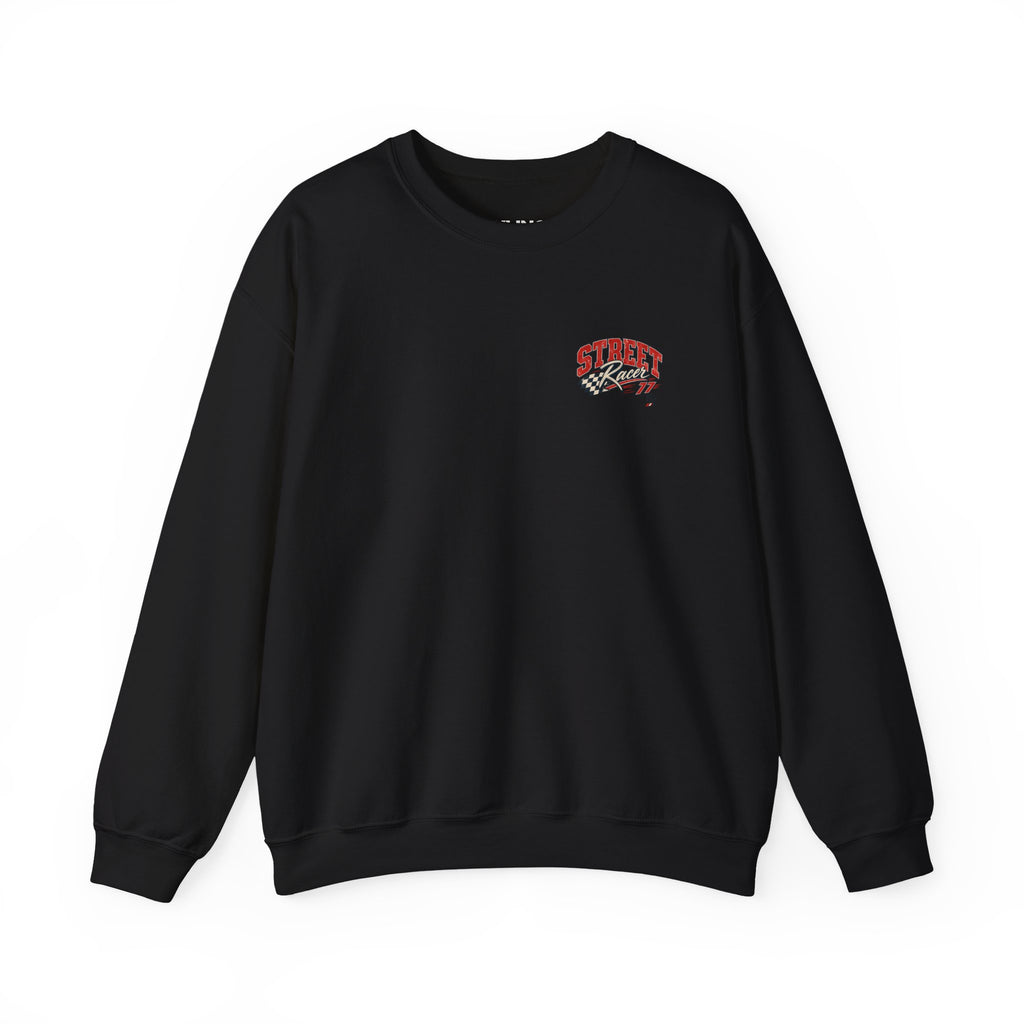 Street Racer Crewneck Sweatshirt — Vintage Car Racing Graphic