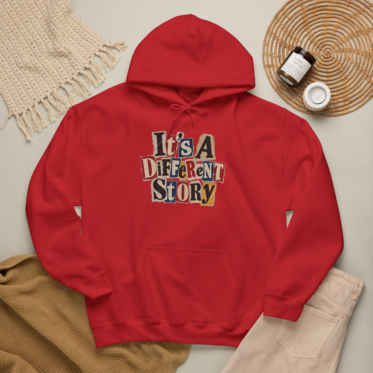 It's A Different Story Hoodie – Retro Ransom-Style Graphic Pullover