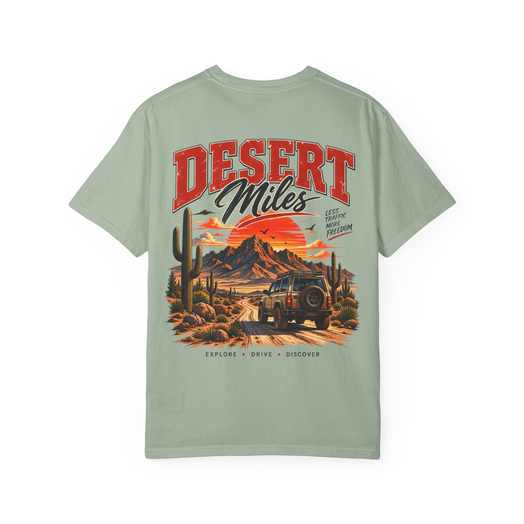Desert Miles T-Shirt — Vintage Off-Road Scenic Graphic Tee