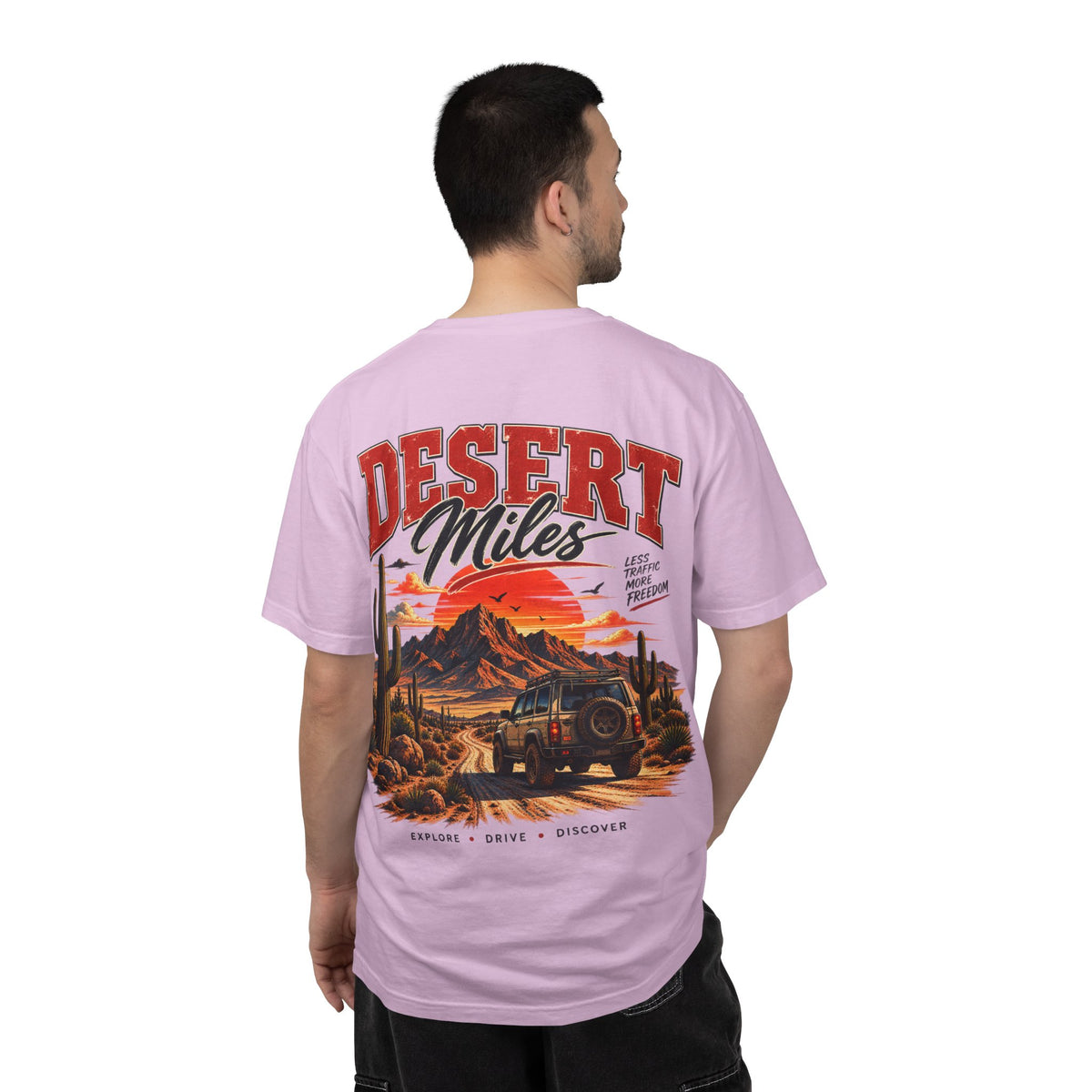 Desert Miles T-Shirt — Vintage Off-Road Scenic Graphic Tee