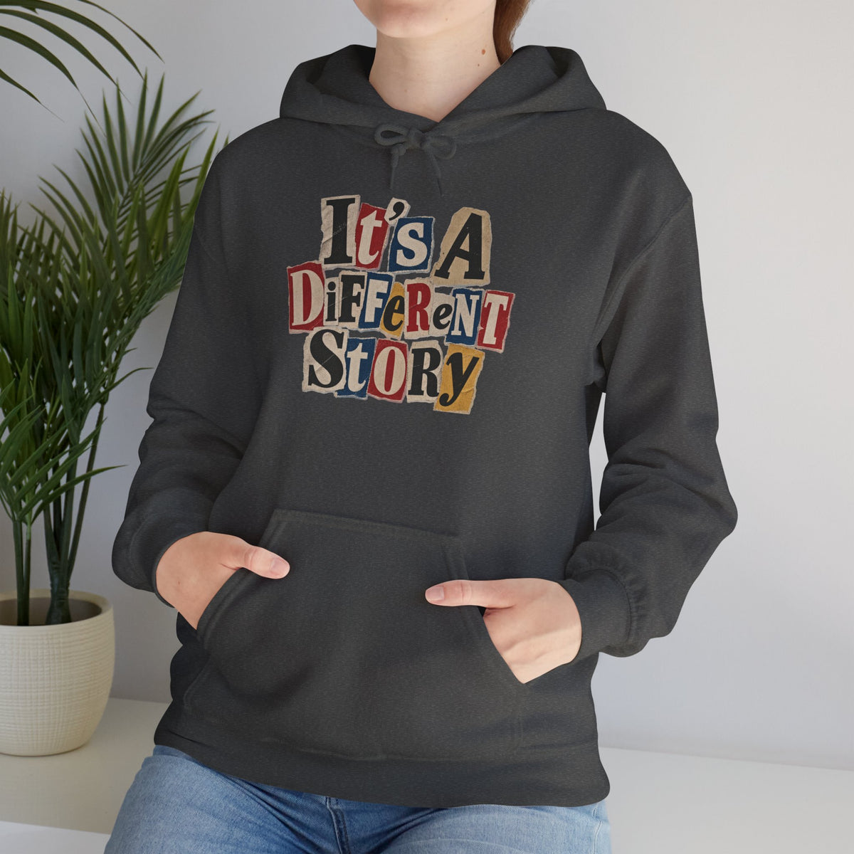It's A Different Story Hoodie – Retro Ransom-Style Graphic Pullover