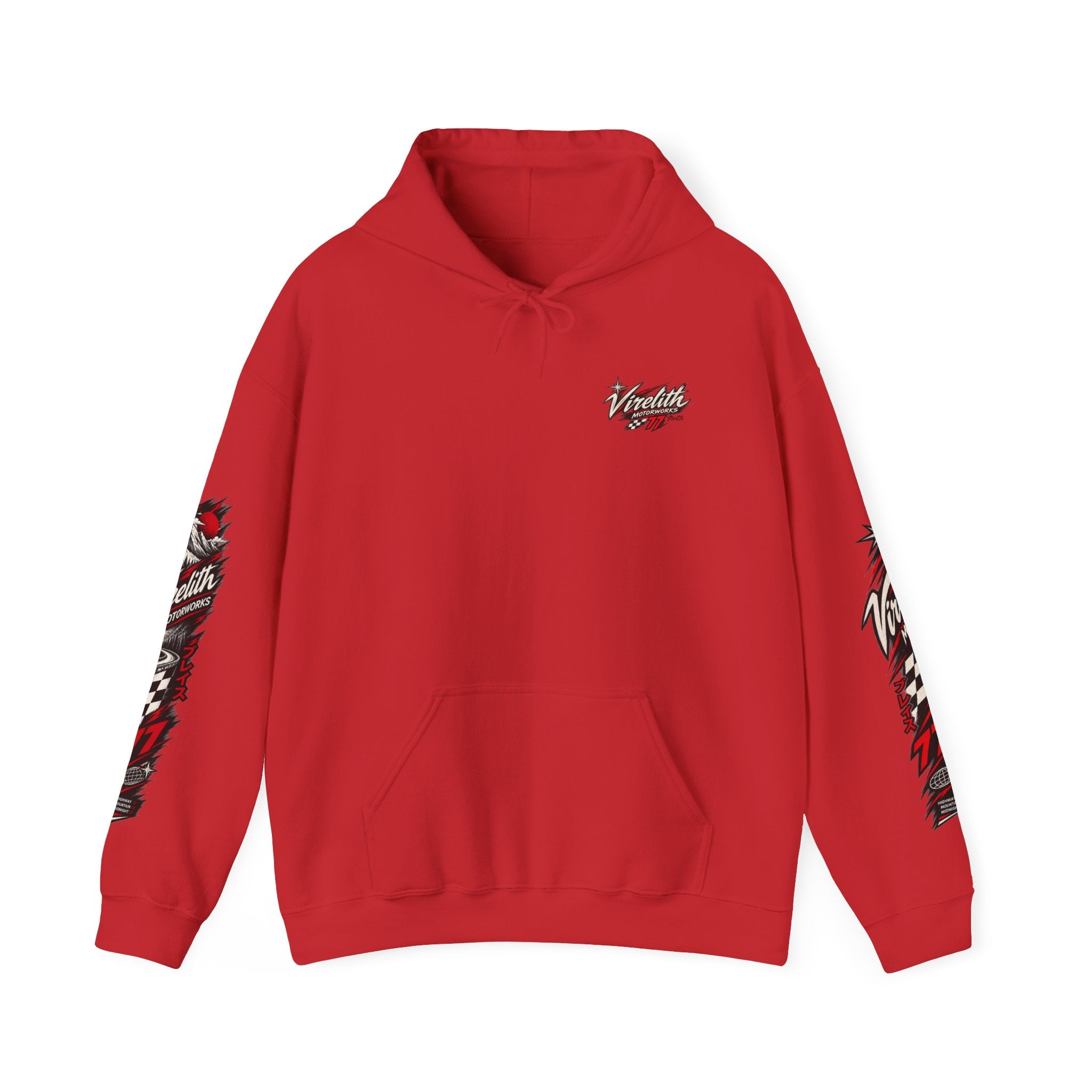Virelith Motorsports Checkered Flag Hoodie | Racing Graphic Sweatshirt