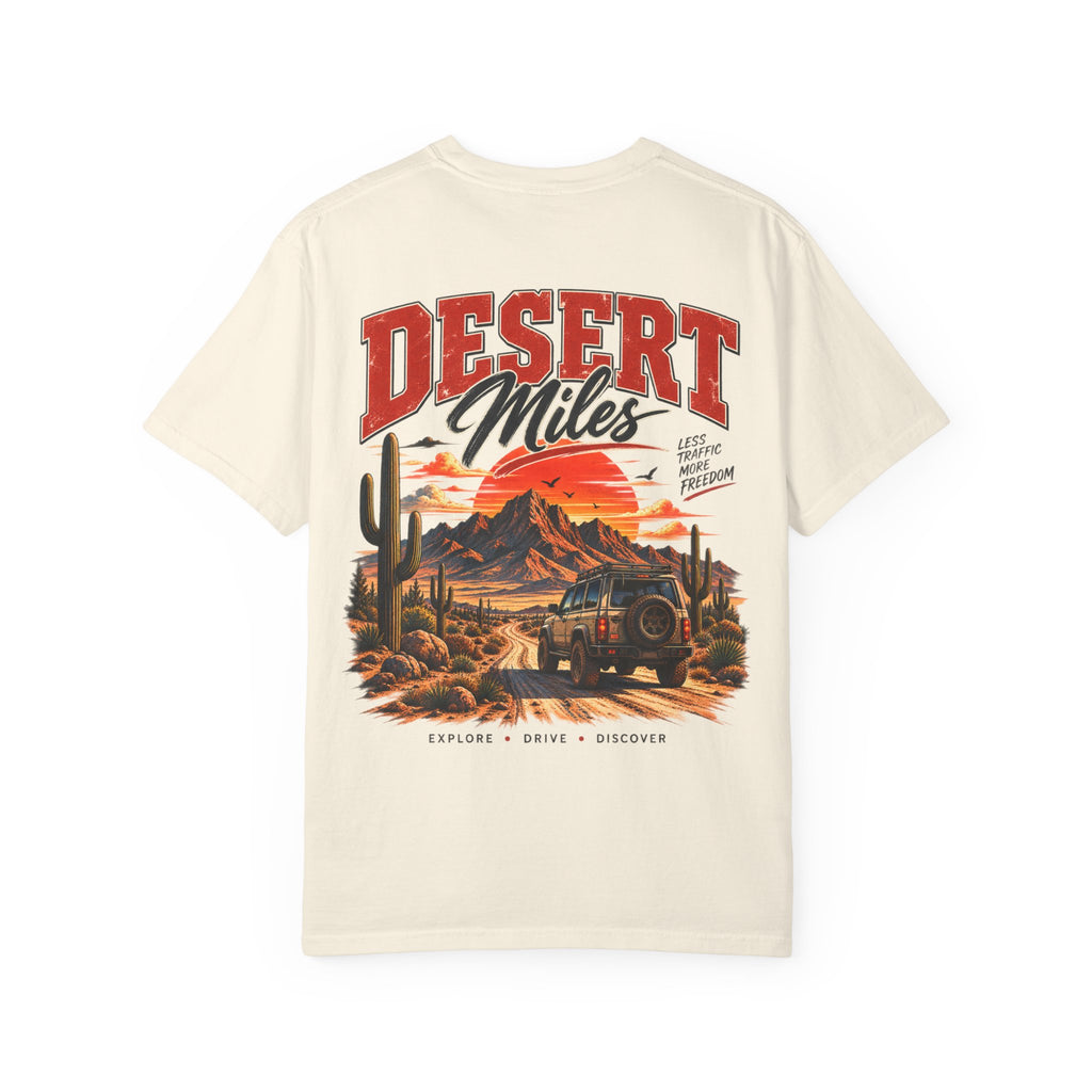 Desert Miles T-Shirt — Vintage Off-Road Scenic Graphic Tee