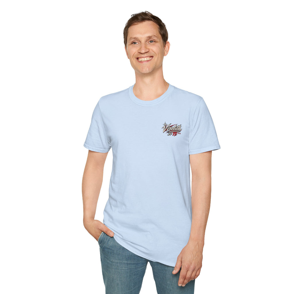 Venetta Retro Script T-Shirt | Vintage Chest Logo Graphic Tee
