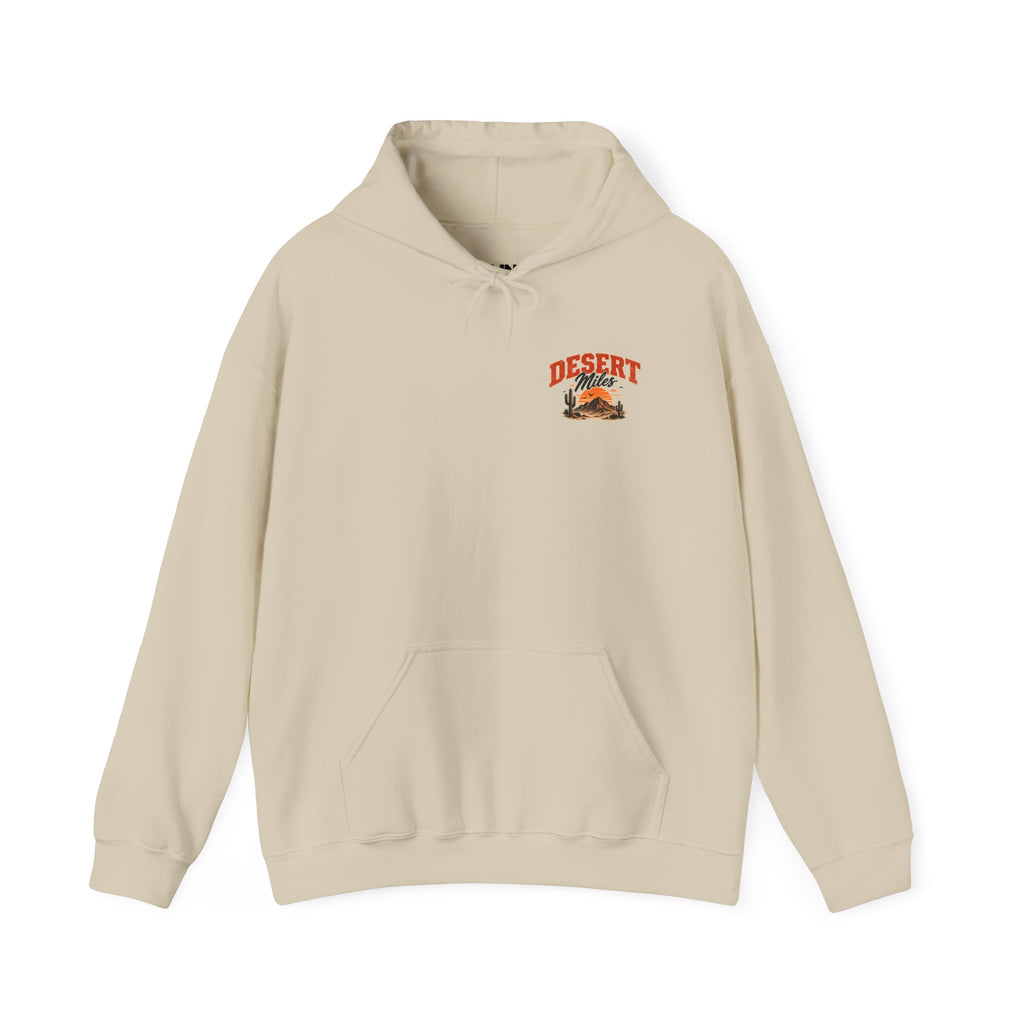Desert Camp Graphic Hoodie – 'Desert' Sunset Cactus Pullover