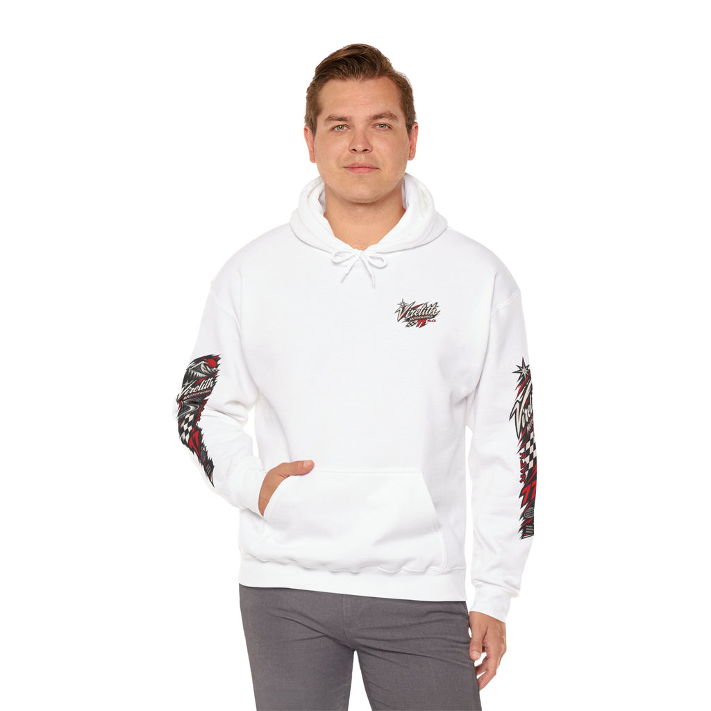 Virelith Motorsports Checkered Flag Hoodie | Racing Graphic Sweatshirt