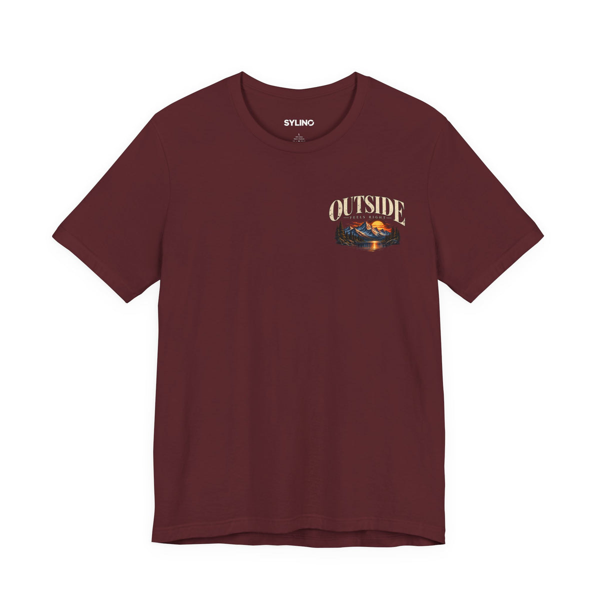 Outdoor Vibes Tee — Mountain Sunset Graphic T-Shirt