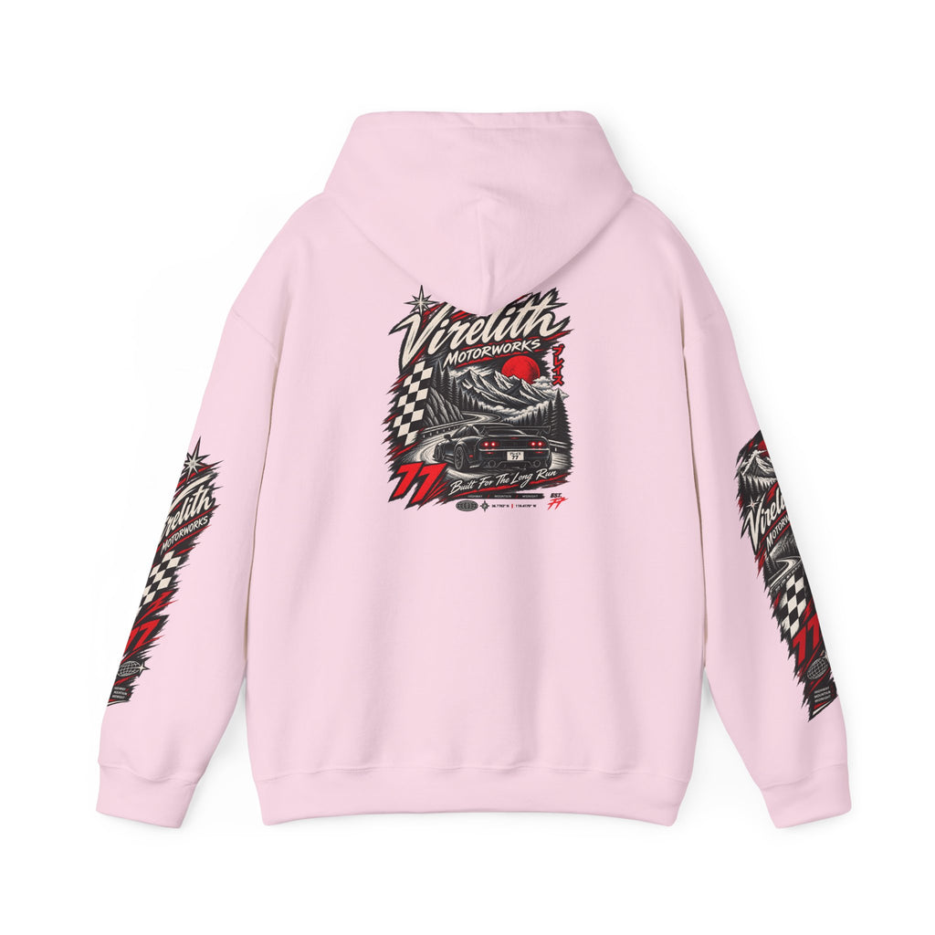 Virelith Motorsports Checkered Flag Hoodie | Racing Graphic Sweatshirt
