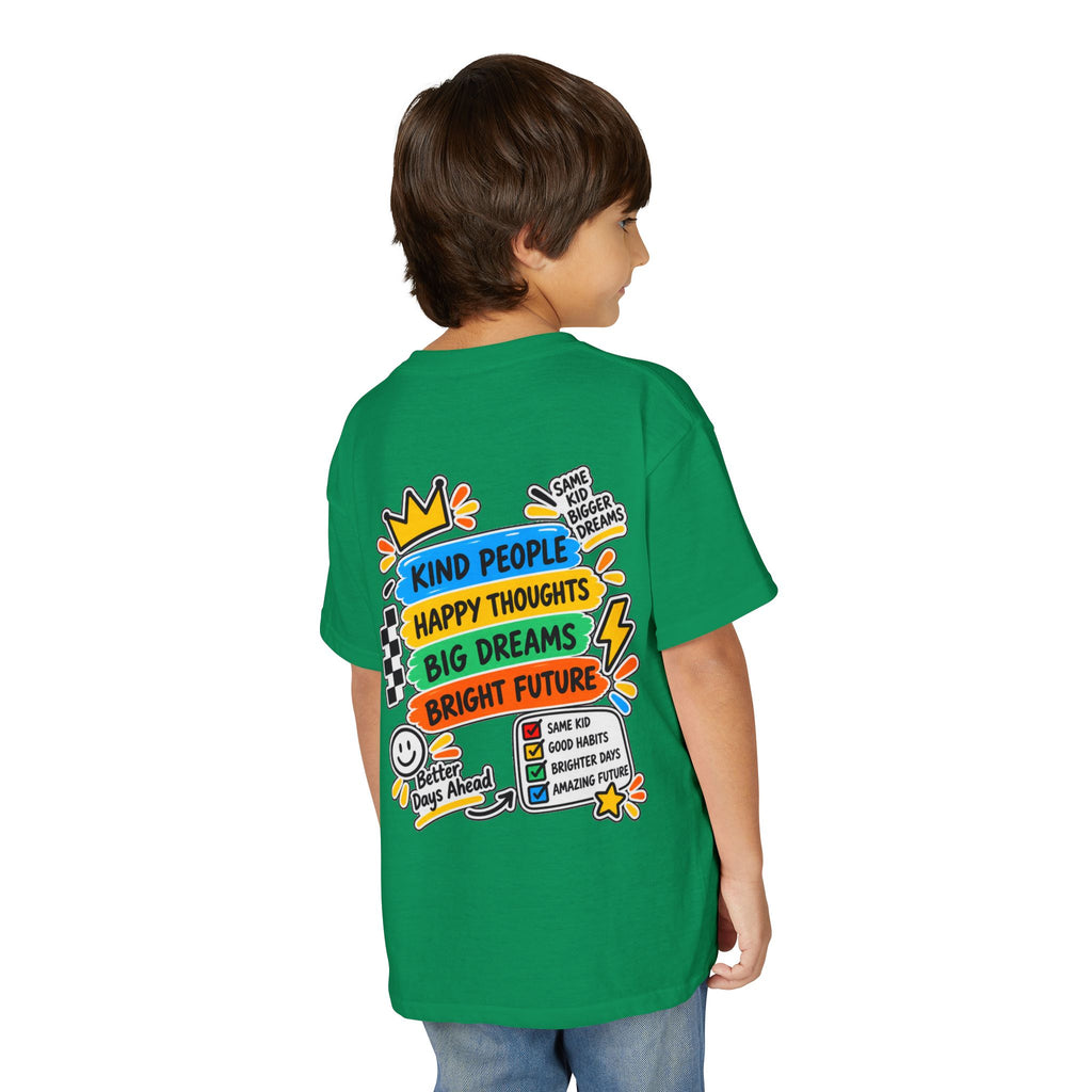 Youth T-Shirt — "Good Vibes Always" Colorful Positive Message Tee