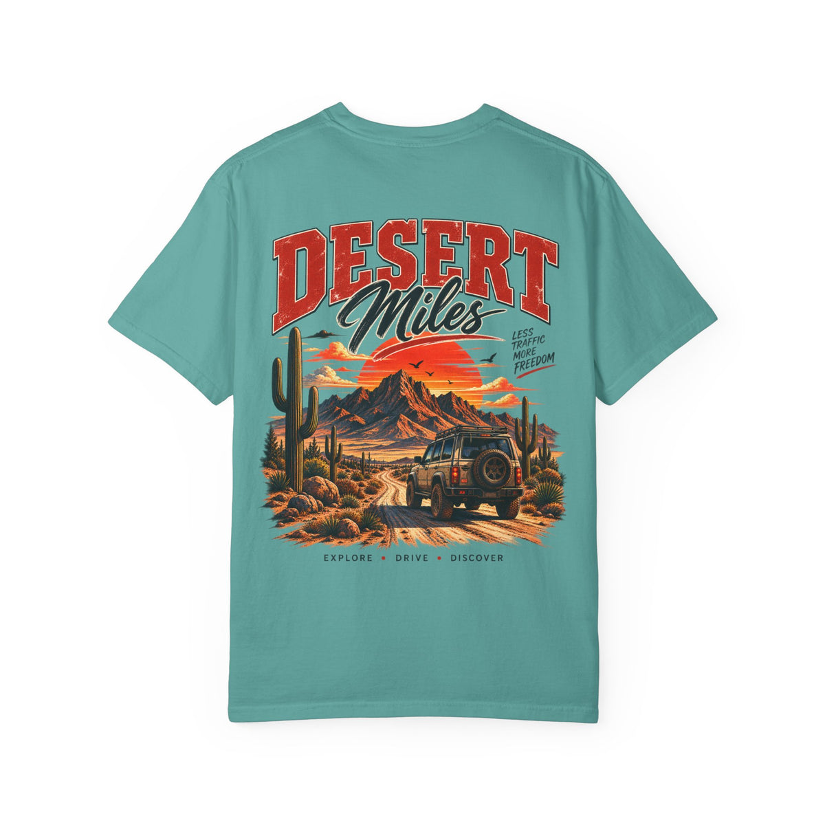 Desert Miles T-Shirt — Vintage Off-Road Scenic Graphic Tee