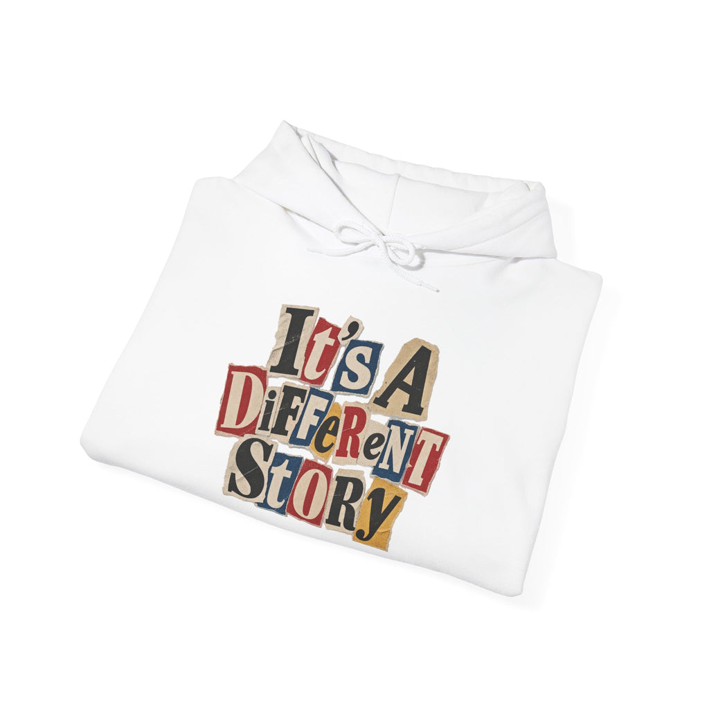 It's A Different Story Hoodie – Retro Ransom-Style Graphic Pullover