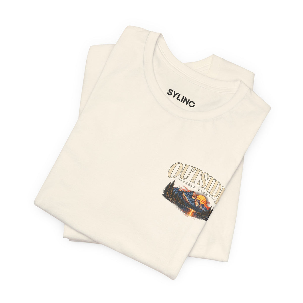 Outdoor Vibes Tee — Mountain Sunset Graphic T-Shirt