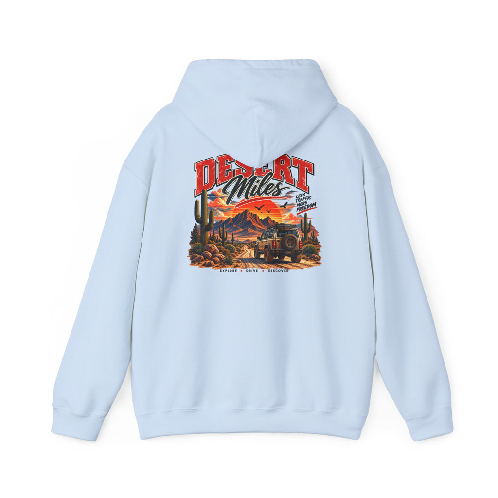 Desert Camp Graphic Hoodie – 'Desert' Sunset Cactus Pullover