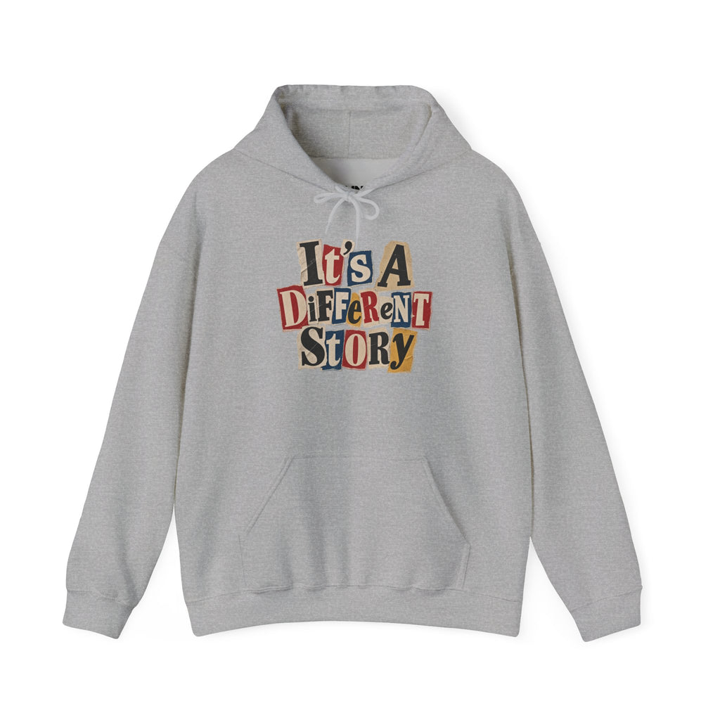 It's A Different Story Hoodie – Retro Ransom-Style Graphic Pullover