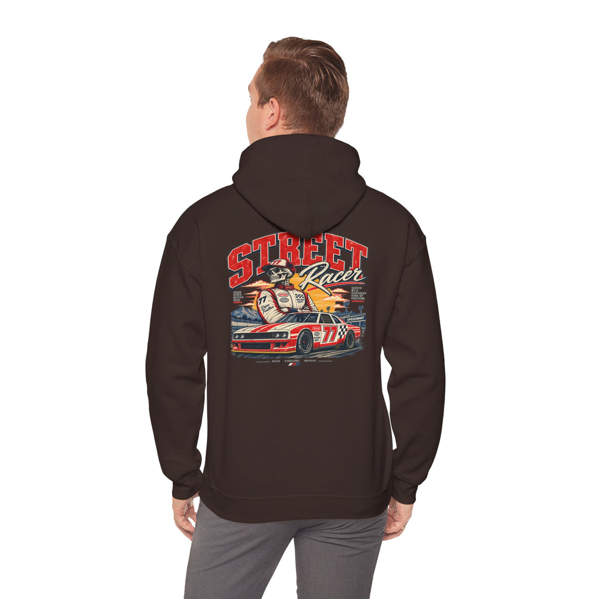 Vintage Skateboard Logo Hoodie - Retro Skate Crew Sweatshirt