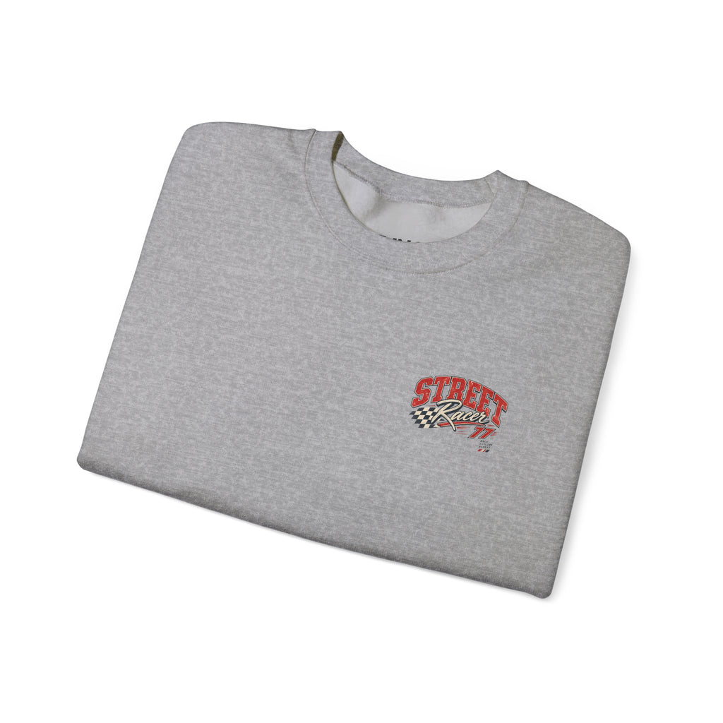 Street Racer Crewneck Sweatshirt — Vintage Car Racing Graphic