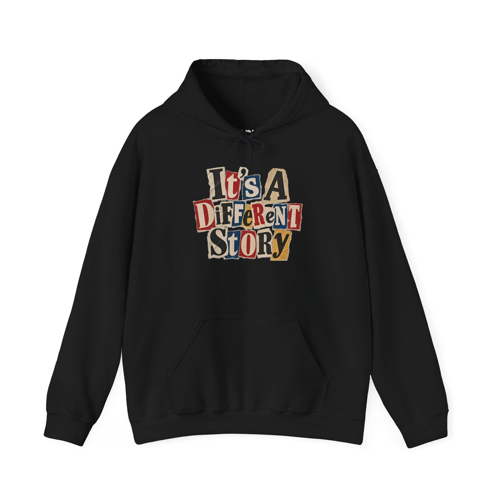 It's A Different Story Hoodie – Retro Ransom-Style Graphic Pullover