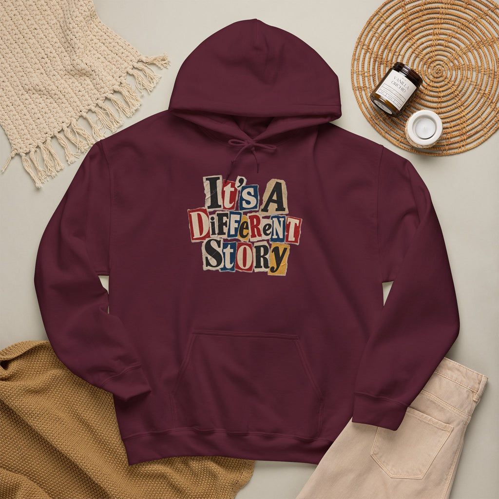 It's A Different Story Hoodie – Retro Ransom-Style Graphic Pullover