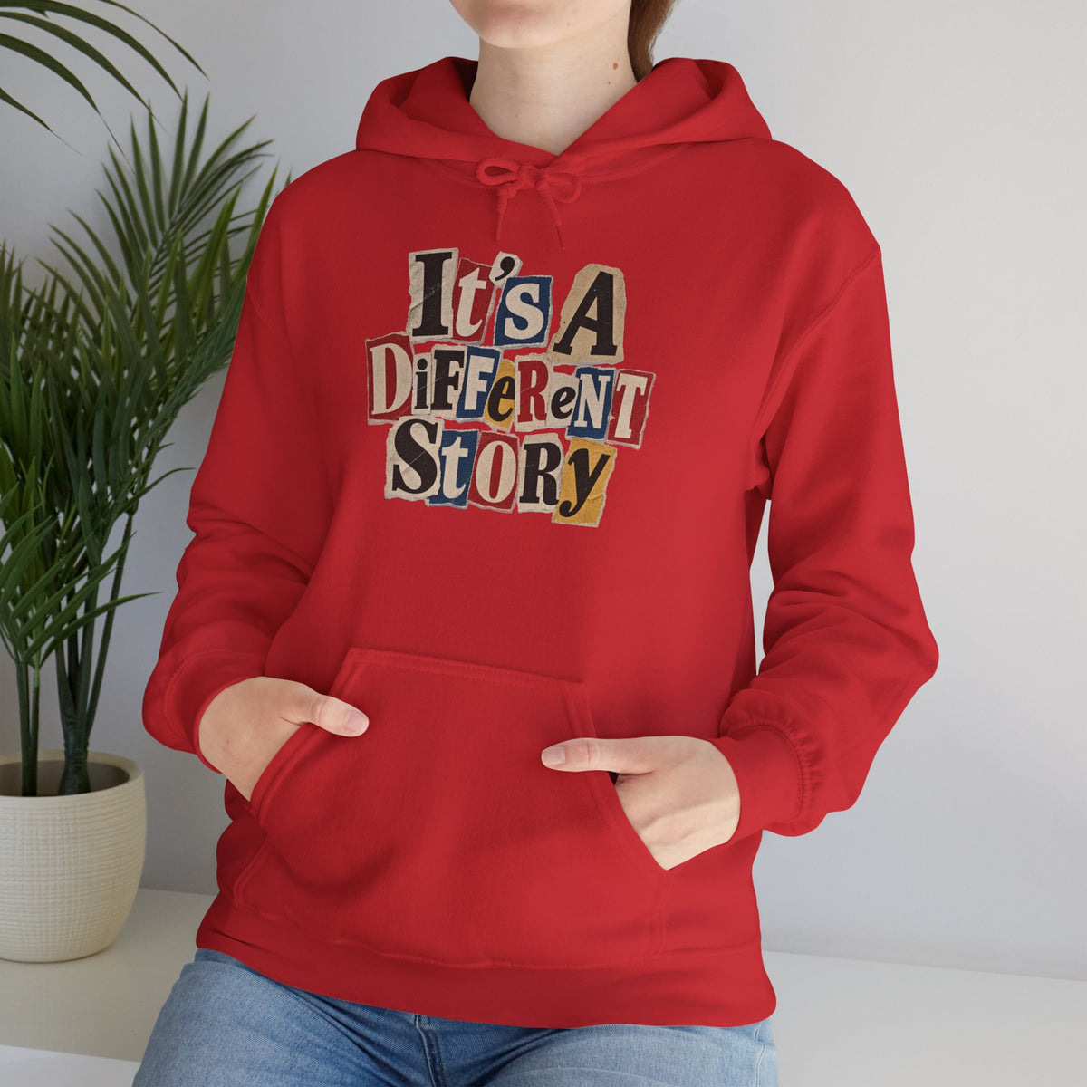 It's A Different Story Hoodie – Retro Ransom-Style Graphic Pullover