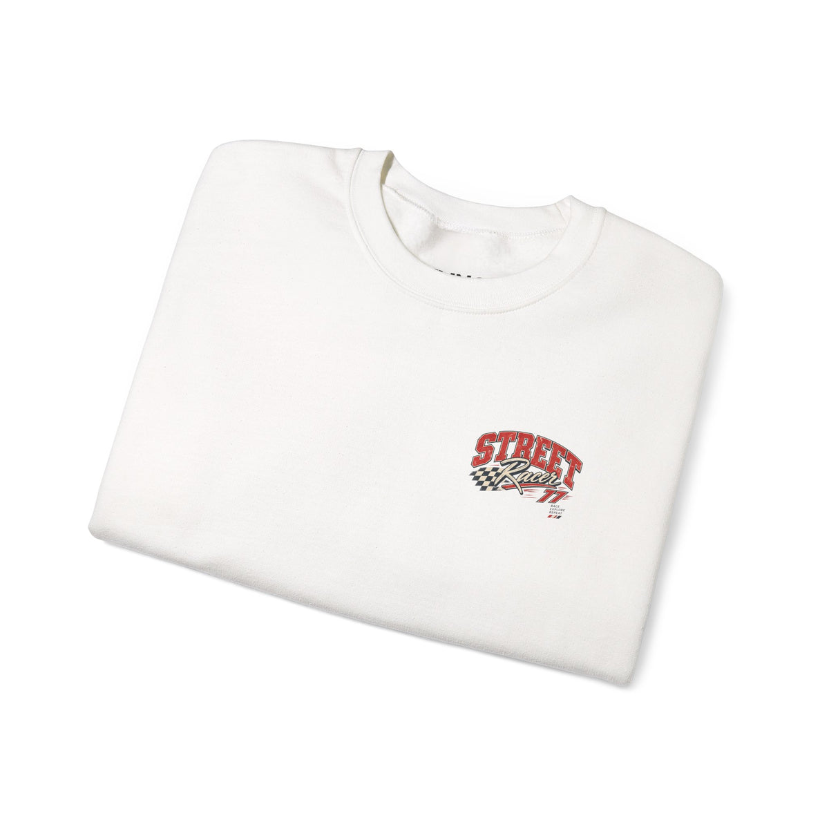 Street Racer Crewneck Sweatshirt — Vintage Car Racing Graphic