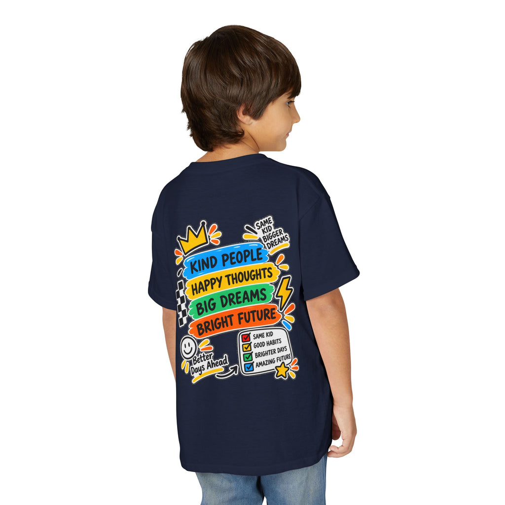 Youth T-Shirt — "Good Vibes Always" Colorful Positive Message Tee
