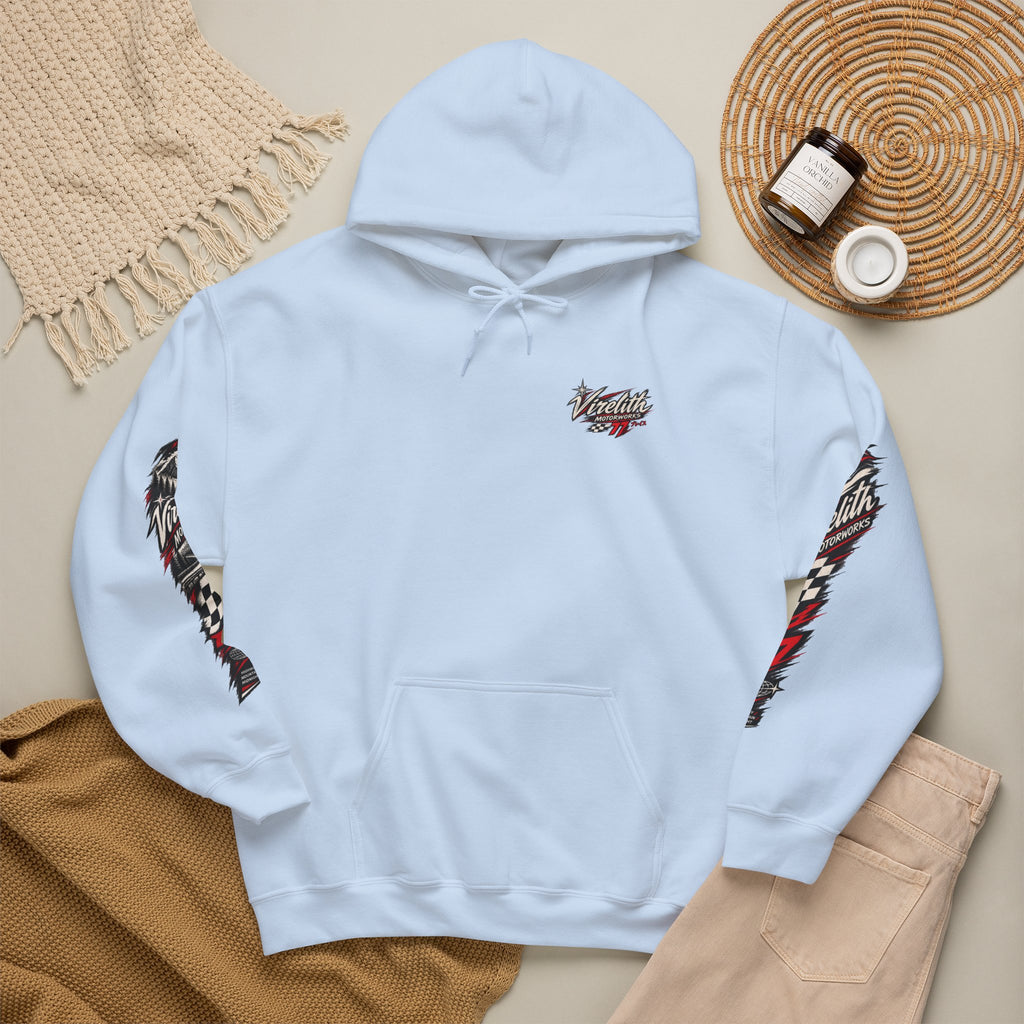 Virelith Motorsports Checkered Flag Hoodie | Racing Graphic Sweatshirt