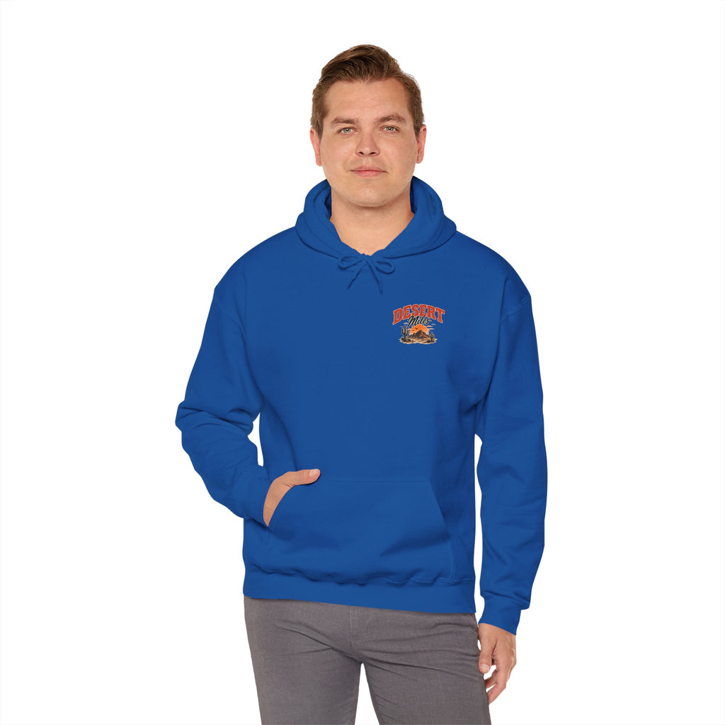 Desert Camp Graphic Hoodie – 'Desert' Sunset Cactus Pullover