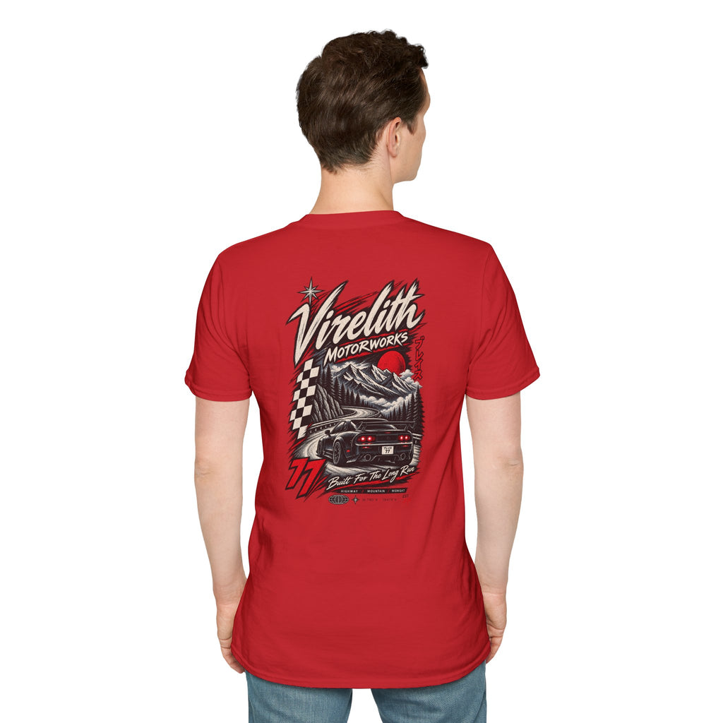 Venetta Retro Script T-Shirt | Vintage Chest Logo Graphic Tee