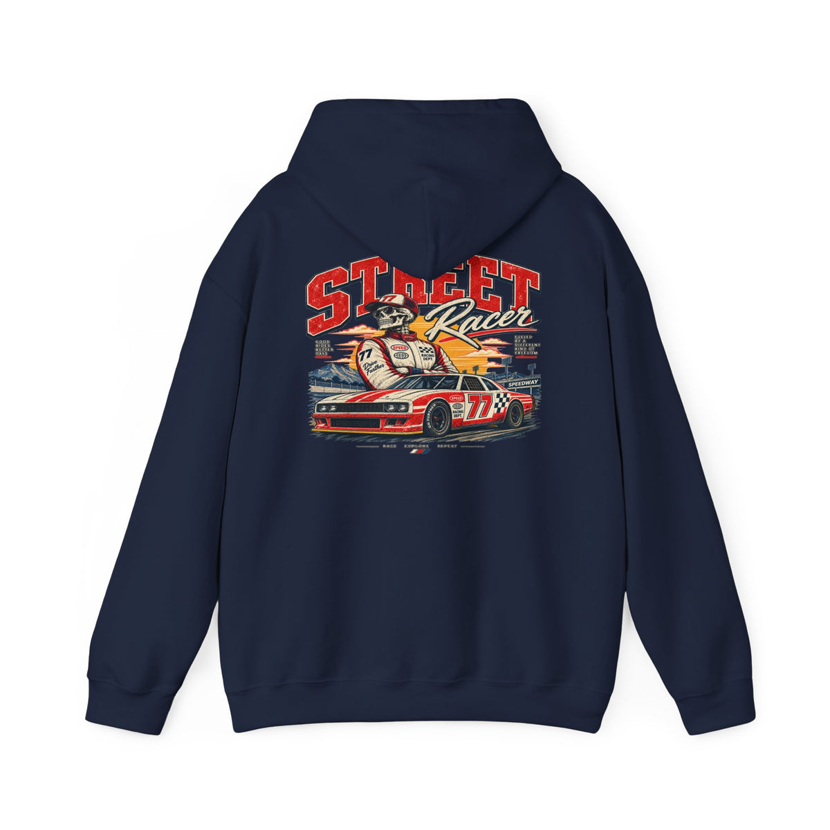 Vintage Skateboard Logo Hoodie - Retro Skate Crew Sweatshirt