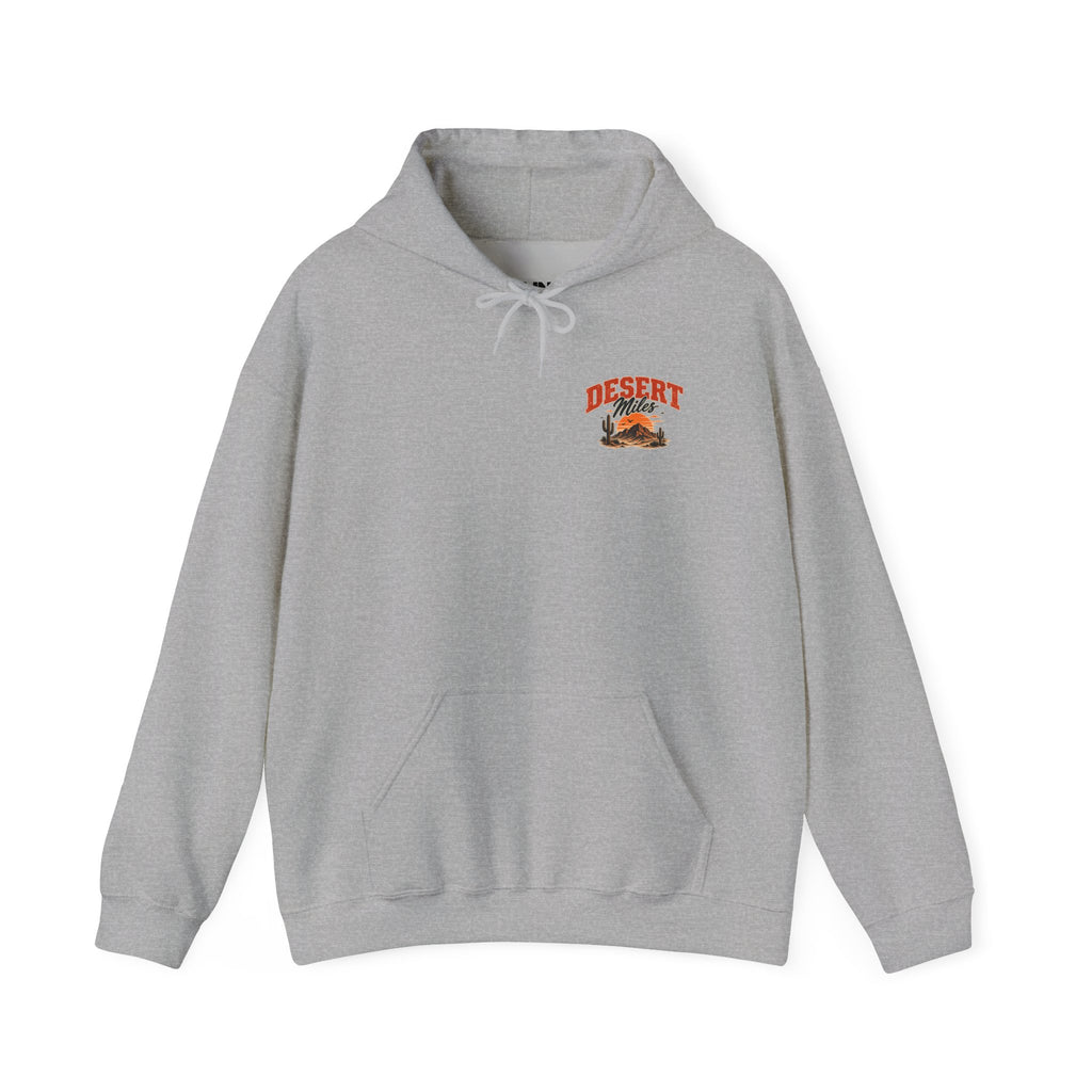 Desert Camp Graphic Hoodie – 'Desert' Sunset Cactus Pullover