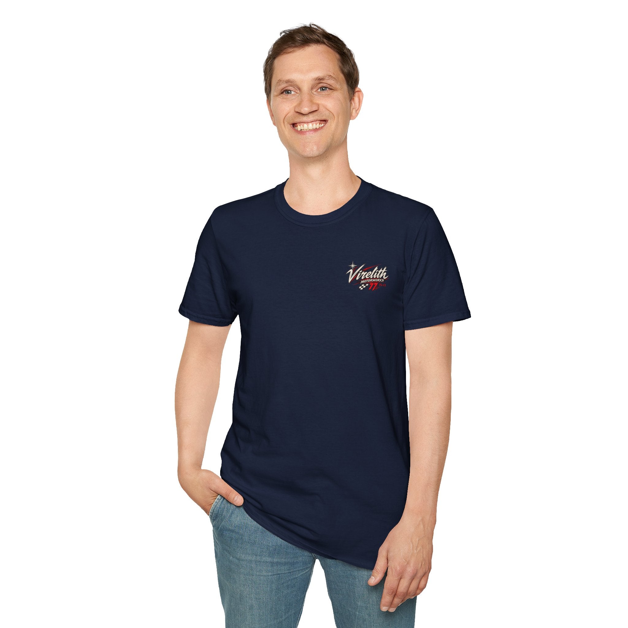 Venetta Retro Script T-Shirt | Vintage Chest Logo Graphic Tee